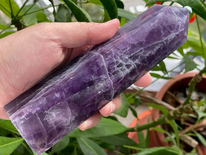 Argentina Fluorite Tower A Grade 100% Natural Crystal Gemstone - JING WEN CRYSTAL