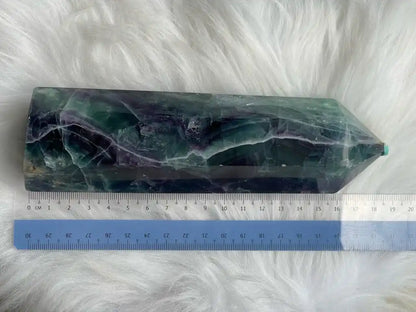 Argentina Fluorite Tower A Grade 100% Natural Crystal Gemstone - JING WEN CRYSTAL