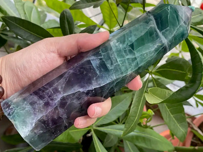 Argentina Fluorite Tower A Grade 100% Natural Crystal Gemstone - JING WEN CRYSTAL