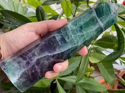 Argentina Fluorite Tower A Grade 100% Natural Crystal Gemstone - JING WEN CRYSTAL