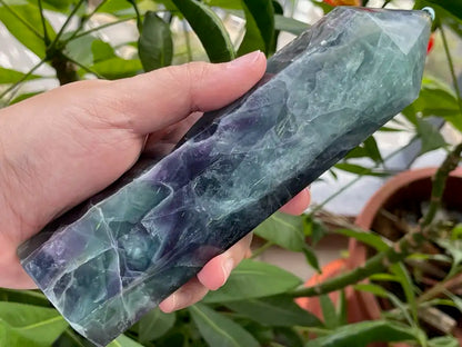 Argentina Fluorite Tower A Grade 100% Natural Crystal Gemstone - JING WEN CRYSTAL