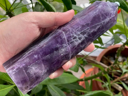 Argentina Fluorite Tower A Grade 100% Natural Crystal Gemstone - JING WEN CRYSTAL