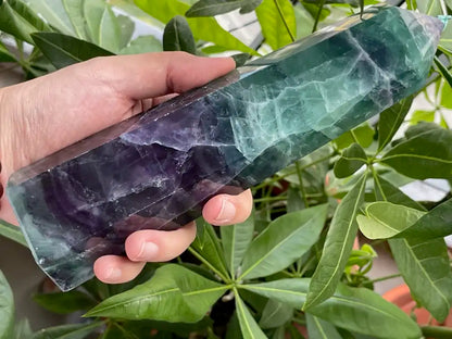 Argentina Fluorite Tower A Grade 100% Natural Crystal Gemstone - JING WEN CRYSTAL