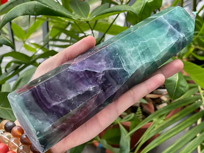 Argentina Fluorite Tower A Grade 100% Natural Crystal Gemstone - JING WEN CRYSTAL