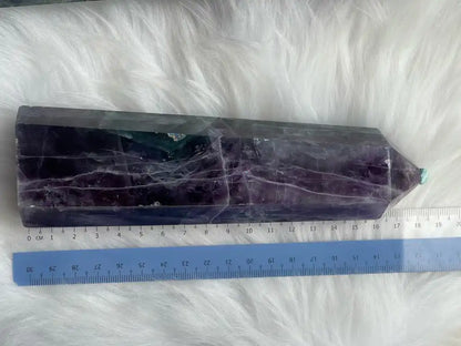 Argentina Fluorite Tower A Grade 100% Natural Crystal Gemstone - JING WEN CRYSTAL