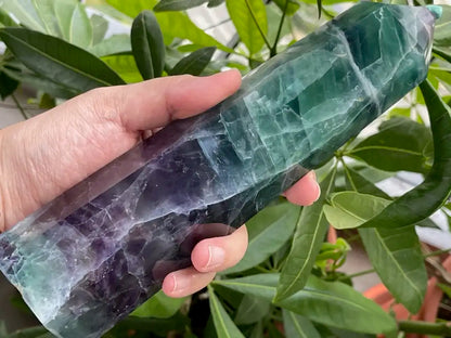 Argentina Fluorite Tower A Grade 100% Natural Crystal Gemstone - JING WEN CRYSTAL