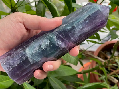 Argentina Fluorite Tower A Grade 100% Natural Crystal Gemstone - JING WEN CRYSTAL