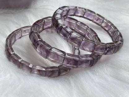 Brazil Amethyst Bangle A Grade 100% Natural Crystal Gemstone - JING WEN CRYSTAL