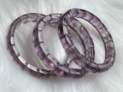 Brazil Amethyst Bangle A Grade 100% Natural Crystal Gemstone - JING WEN CRYSTAL