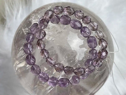 Brazil Amethyst Bracelet Faceted A Grade 100% Natural Crystal Gemstone - JING WEN CRYSTAL