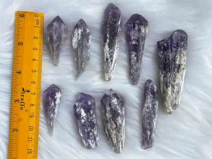 Brazil Amethyst Raw Pointer 100% Natural Crystal Gemstone - JING WEN CRYSTAL