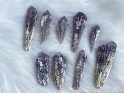 Brazil Amethyst Raw Pointer 100% Natural Crystal Gemstone - JING WEN CRYSTAL