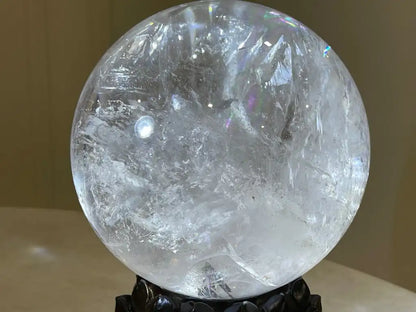 Brazil Clear Quartz Sphere Ball 100% Natural Crystal Gemstone - JING WEN CRYSTAL