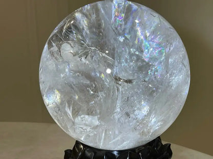 Brazil Clear Quartz Sphere Ball 100% Natural Crystal Gemstone - JING WEN CRYSTAL