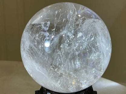 Brazil Clear Quartz Sphere Ball 100% Natural Crystal Gemstone - JING WEN CRYSTAL