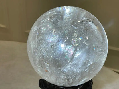 Brazil Clear Quartz Sphere Ball 100% Natural Crystal Gemstone - JING WEN CRYSTAL