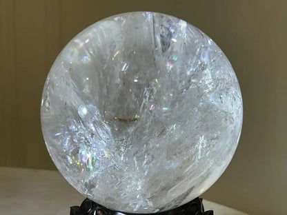 Brazil Clear Quartz Sphere Ball 100% Natural Crystal Gemstone - JING WEN CRYSTAL