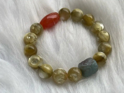 Brazil Golden Mica Bracelet 10-12mm A Grade 100% Natural Crystal Gemstone - JING WEN CRYSTAL