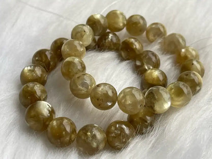 Brazil Golden Mica Bracelet 10-12mm A Grade 100% Natural Crystal Gemstone - JING WEN CRYSTAL