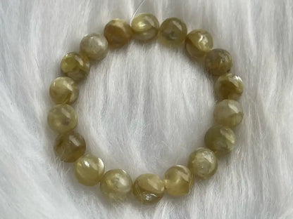 Brazil Golden Mica Bracelet 10-12mm A Grade 100% Natural Crystal Gemstone - JING WEN CRYSTAL