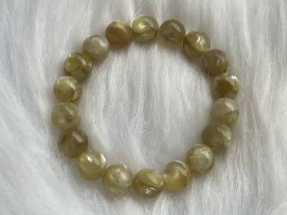 Brazil Golden Mica Bracelet 10-12mm A Grade 100% Natural Crystal Gemstone - JING WEN CRYSTAL