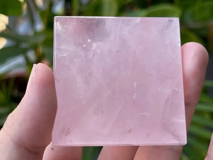 Brazil Rose Quartz Pyramid 100% Natural Crystal Gemstone - JING WEN CRYSTAL