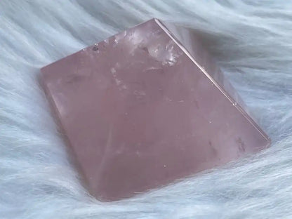 Brazil Rose Quartz Pyramid 100% Natural Crystal Gemstone - JING WEN CRYSTAL