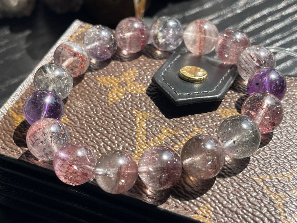 Brazil Super Seven Bracelet A Grade 100% Natural Crystal Gemstone - JING WEN CRYSTAL