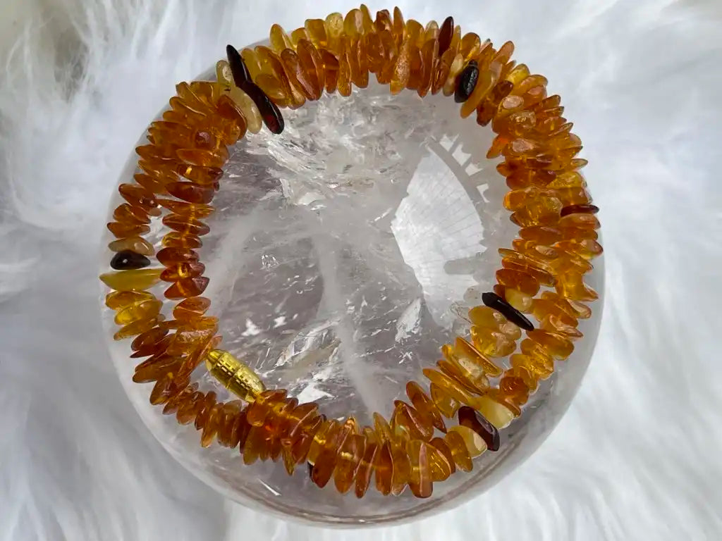 Russia Amber Necklace  Grade 100% Natural Crystal Gemstone - JING WEN CRYSTAL