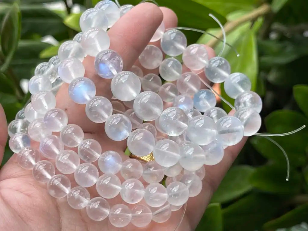 India Moonstone Bracelet A Grade 100 Natural Crystal Gemstone