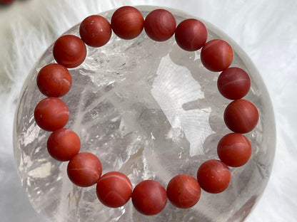 India Rare Old Mine Natural Red Agate Bracelet A Grade 100% Natural Crystal Gemstone - JING WEN CRYSTAL