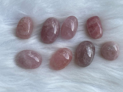 Natural Obsidian, Rose Quartz, Clear Quartz, Amazonite, Carnelian Chakra Irregular Tumble 100% Natural Crystal Gemstone - JING WEN CRYSTAL