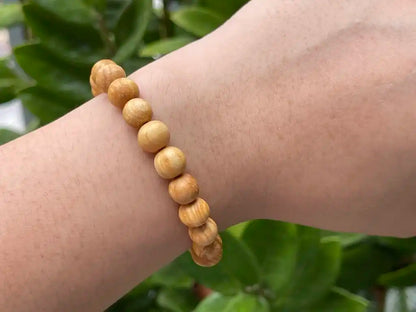 Peru Palo Santo Bracelet 8mm A Grade 100% Natural Sacred Holy Wood - JING WEN CRYSTAL