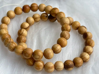 Peru Palo Santo Bracelet 8mm A Grade 100% Natural Sacred Holy Wood - JING WEN CRYSTAL