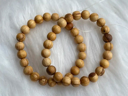 Peru Palo Santo Bracelet 8mm A Grade 100% Natural Sacred Holy Wood - JING WEN CRYSTAL