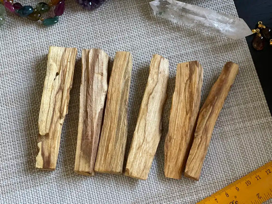 Peru Palo Santo Cleansing Sticks 100% Natural Sacred Holy Wood - JING WEN CRYSTAL