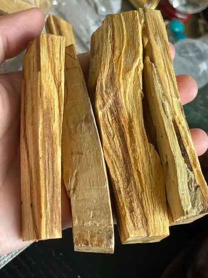 Peru Palo Santo Cleansing Sticks 100% Natural Sacred Holy Wood - JING WEN CRYSTAL