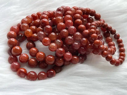 India Rare Old Mine Natural Red Agate Bracelet A Grade 100% Natural Crystal Gemstone - JING WEN CRYSTAL