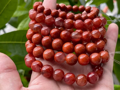 India Rare Old Mine Natural Red Agate Bracelet A Grade 100% Natural Crystal Gemstone - JING WEN CRYSTAL