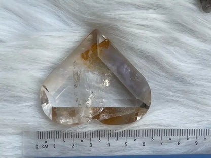 USA Clear Quartz / Smoky Quartz / Howlite Heart Shape 100% Natural Crystal Gemstone - JING WEN CRYSTAL