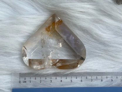 USA Clear Quartz / Smoky Quartz / Howlite Heart Shape 100% Natural Crystal Gemstone - JING WEN CRYSTAL