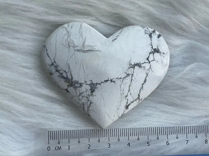 USA Clear Quartz / Smoky Quartz / Howlite Heart Shape 100% Natural Crystal Gemstone - JING WEN CRYSTAL