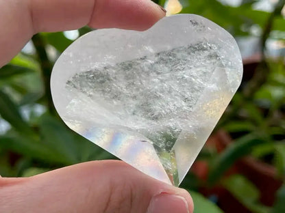 USA Clear Quartz / Smoky Quartz / Howlite Heart Shape 100% Natural Crystal Gemstone - JING WEN CRYSTAL