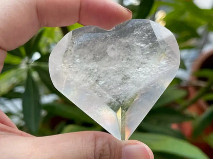 USA Clear Quartz / Smoky Quartz / Howlite Heart Shape 100% Natural Crystal Gemstone - JING WEN CRYSTAL