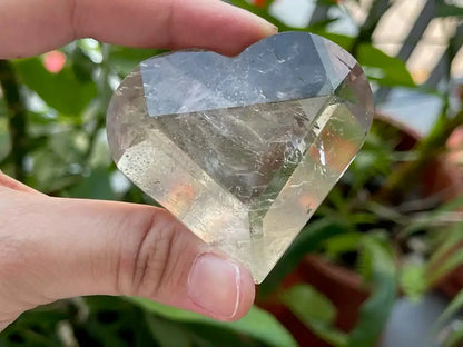 USA Clear Quartz / Smoky Quartz / Howlite Heart Shape 100% Natural Crystal Gemstone - JING WEN CRYSTAL