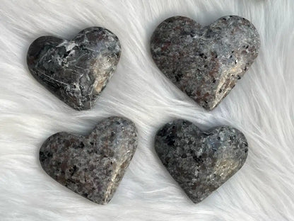 USA Yooperlite Heart Shape 100% Natural Crystal Gemstone - JING WEN CRYSTAL