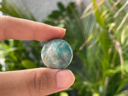 Russia Amazonite Sphere / Heart / Egg / Palm 100% Natural Crystal Gemstone - JING WEN CRYSTAL