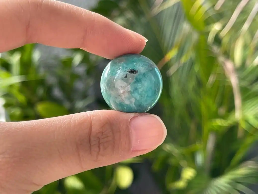 Russia Amazonite Sphere / Heart / Egg / Palm 100% Natural Crystal Gemstone - JING WEN CRYSTAL