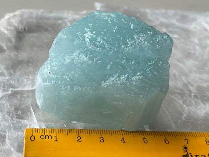 Brazil Aquamarine Raw Stones A Grade 100% Natural Crystal Gemstone - JING WEN CRYSTAL