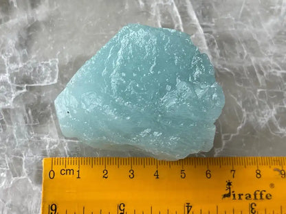 Brazil Aquamarine Raw Stones A Grade 100% Natural Crystal Gemstone - JING WEN CRYSTAL